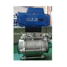 Electric Actuator Stainless Steel 3PC Ball Valve